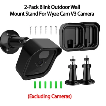 2-Pack Blink Lauko Kameros Tvirtinimo Prie Sienos Stovėti Wyze Cam V3 Neperpučiamas Padengti 360 Laipsnių Reguliuojamas Wyze V3 Kameros Savininkas