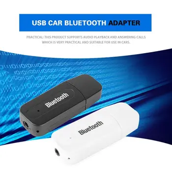 3,5 mm USB Bluetooth Adaptador Automobilio Adapteris Jack Imtuvas Belaidžio AUX Audio MP3 Muzikos Grotuvo laisvų Rankų įranga, Automobilio Įrankis USB Automobilio Adapteris