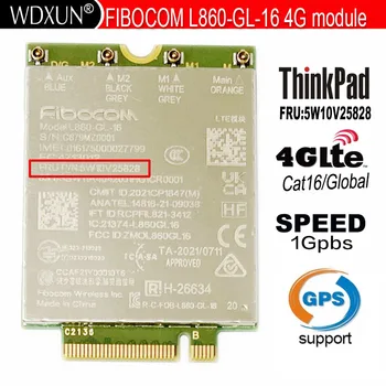 4G Modulio Fibocom L860-GL-16 5W10V25828 Lenovo Thinkpad T14 T14s L14 L15 P14S P15V X13 Jogos Gen3 X1 Nano Gen2 T16 P16S Gen1