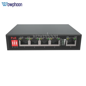 5 Port POE Switch 10/100Mbps Smart Standartas Switcher 30W VLAN su IEEE802.3af/ne IP Kameros,NVR,Apsaugos Stebėjimo