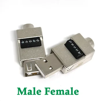 5V 2A USB 2.0, A Tipo, 5-Pin Varžtas Skydo Gnybtų Prijungti Vyras Moteris Metaliniu korpusu Jungtis Brand New Ir Aukštos Kokybės Jungtis