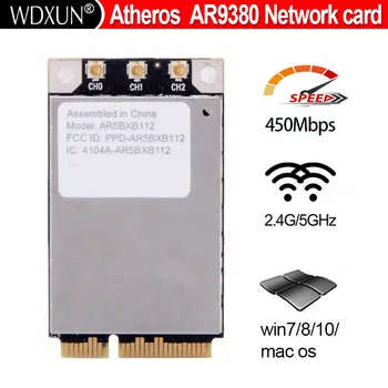 Atheros AR5BXB112 AR9380 card Dual-Band 802.11 N PCI-E 450 M nuorodą 