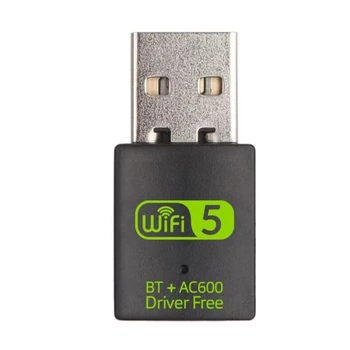 Belaidžio ryšio Kortelė USB Wifi Adapteris BT+AC600 Mini USB WLAN Dongle 600Mbps