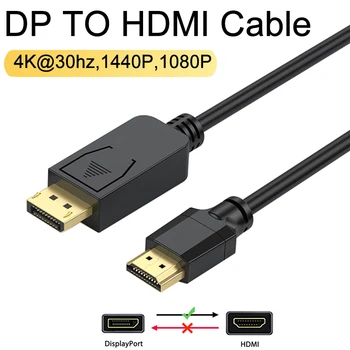 HDMI Suderinamus DP HDMI 4K Kabelis, 1080P HD DP HDMI Laidą 7.6 M(25FT) Vyrų Vyrų Video/Audio Kabelis TV, Monitorius, Projektorius,
