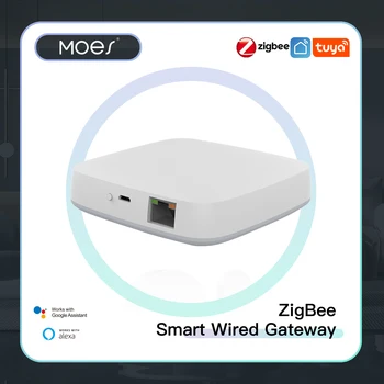 MOES Tuya ZigBee/WS Smart Vartai Hub Smart Home Tiltas Smart Gyvenimo APP Belaidžio Nuotolinio valdymo pultelis Veikia su Alexa 