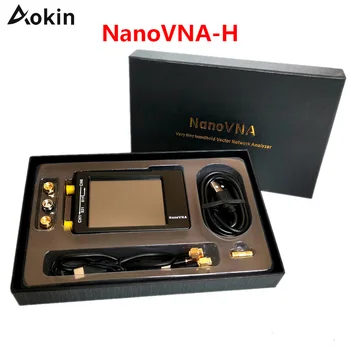 NanoVNA-H 50KHz~1.5 GHz VNA 2.8 colių LCDHF VHF UHF UV Vektoriaus Tinklo Analizatorius Antenos Analizatorius Baterija Antenos Analizatorius