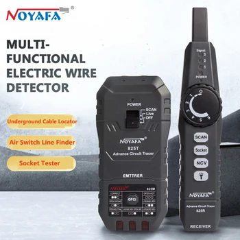 NOYAFA Nauja NF-825 Aukštos Įtampos Laidus Tracker Nešiojamų Telefono Kabelių Ieškiklis Požeminis Vamzdis Detektorius Tinklo Kabelis Finder įrankis