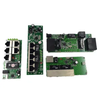 OEM kokybės mini Plokštė kaina 5 port switch module manufaturer bendrovė PCB valdybos 5 prievadų ethernet tinklo jungikliai modulis