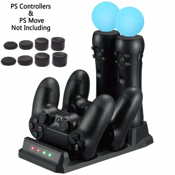 Playstation 4 PS4 Slim Pro PS VR PS Move Judesio Valdiklių 4 1 Kroviklis USB Krovimo Doko Stotis Laikymo Stovas Mokestis