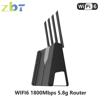 ZBT WIFI6 Maršrutizatorius Openwrt 1800Mbps USB3.0 DDR3 256MB 1000Mbps Gigabit LAN tinklo Akies WIFI 6 Namų Tinklo 2.4 g 5.8 g Antena 64 Vartotojas