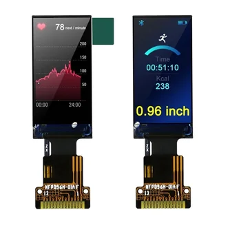 0.96 colių TN ekranas TFT color LCD ekranas 4 Eilutės SPI sąsaja ST7735S vairuotojo lustas