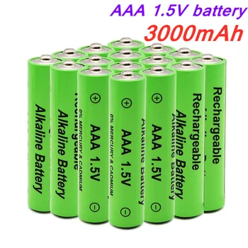 1,5 V AAA baterija 3000mAh, šarminiai AAA tipo akumuliatorius, skirtas nuotolinio valdymo žaislas šviesos baterija didelės talpos, Ilgas ištvermės