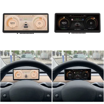 10.26 Automobilio prietaisų Skydelio LCD Linux OS, Tinka Tesla Modelis 3 Modelis Y Belaidžio CarPlay 