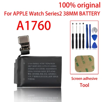 100% Originalus 38mm Baterija Apple Žiūrėti Serija 2 Serija 2 A1760 (2st Kartos) Baterijos Bateria