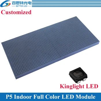 100vnt/daug Kinglight Juoda LED vidaus Patalpų 1/16 Scan RGB P5 spalvotas LED ekranas, modulis 320*160mm 64*32pixels