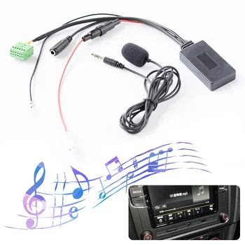 12 Pin Automobilių Muzika Audio AUX Adapteris Kabelio A3 A1 Q3 Už Platforma MIB Garso Kabelio Adapteris Su Mikrofonu Automobilių Reikmenys