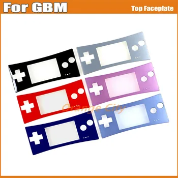 15VNT Pakeitimo Viršų Lukšto, Korpusas Case Cover Panel Gameboy Micro GBM Žaidimas Modelio Priekiniai Faceplate Padengti Atveju