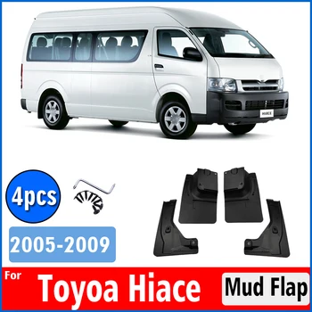 2005-2011 Priekiniai Galiniai 4pcs Toyota Hiace 7 sėdynės Purvasargių Sparnas Purvo Atvartu Guard Splash Mudflaps Automobilių Reikmenys Mudguard
