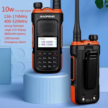 2023 baofeng pofung BF-UV10 10W tiesa, didelio galingumo ilgo nuotolio UV dviejų pakopų nešiojamą walkie-talkie 100miles cb radijo stotis