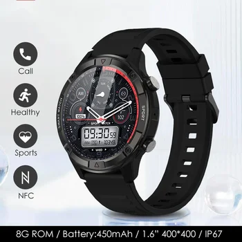 2023 NAUJAS 8G ROM Smart Watch Vyrų Skambinimo Funkcija NFC Sporto Režimas, Miego Seklys atsparus Vandeniui Fitness Tracker 100 Surenka Smartwatch Karšto