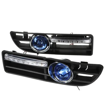 2vnt Automobilio LED Rūko žibintų, Buferio Grotelės su Jungikliu VW Jetta Bora Mk4 2000 2001 2002 2003