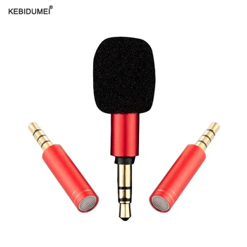 3.5 mm Mini Mikrofonas Stereo Studio Mic KTV Karaoke Išmaniųjų Telefonų Nešiojamojo kompiuterio Darbalaukio Nešiojamą Garso Mikrofonas, Nešiojamas Mini Mic