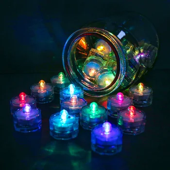 4pcs LED Vandeniui Modeliavimas Žvakė Naktį Žibintai, Baterija Povandeninis Žibintas Namuose Šalis, Dekoratyvinis Baseinas, Atmosfera Šviesos