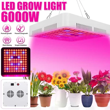 6000W LED Augalų Lempos 85v-265v Augti Šviesos Phytolamp Patalpų Apšvietimas LED Panel Visą Spektrą Šiltnamio efektą sukeliančių Gėlių Seedss Palapinė Lemputė