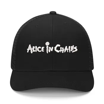 Alice in Chains Pop Rock Siuvinėjimo Skrybėlę Vyrai Moterų Sporto Beisbolo Kepurę Hip-Hop Kvėpuojantis Vasaros Skrybėlės Užsakymą Kepurės Logotipas