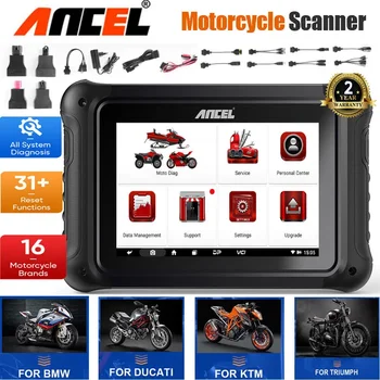 ANCEL MT700 Motociklo OBD2 Scanner Diagnostikos Įrankiai, Aliejus Reset ABS Kraujavimas PSSS 31 Atkuria Visus Sistemos Diagnozuoti Automobilių Remonto Įrankiai