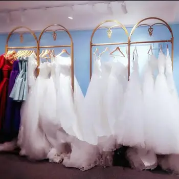 Aukštos klasės suknelė cheongsam ekranas stovo foto studija parduotuvė kabinti vestuvių suknelė bagažinės grindų skirtą drabužių džiovykla