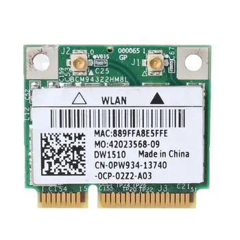 BCM94322HM8L BCM94322 Dual Band) 802.11 a/b/g/n DW1510 Mini PCIE 