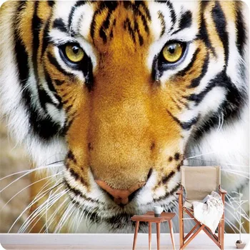 beibehang Užsakymą foto tapetai Tigras gyvūnų sienos popieriaus miegamasis fone didelės freskos sienos meno freskomis kambarį namų dekoro