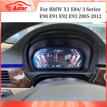 BMW 3 Serijos E90 E91 E92 E93 2005-2012 M X3 E83 Automobilių LCD Skaitmeninio Klasterio Virtualus Kabinos Spidometras Ekranas Prietaisų Skydelyje