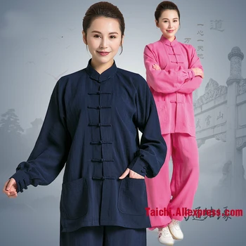 Chi Vienodas 100% Linie TaiChi Kostiumai Tradicinių Kung Fu Apranga Jūsų Tai Chi Mankšta 11 Spalvų