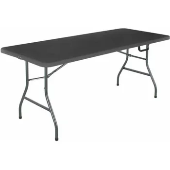 Cosco 6 Pėdų Centerfold Sudedamas Stalas, Juodos spalvos lauko baldai kempingas staliukas iškylą stalo