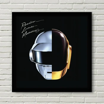 Daft Punk Laisvosios Kreipties Atmintinės Muzikos Albumo Viršelio Plakatas Drobė Spausdinimo Namų Apdaila, Sienų Dažymas ( Be Rėmelio )
