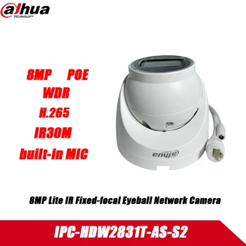 Dahua IPC-HDW2831T-KAIP-S2 4K 8MP IP Kamera su POE Integruotas Mikrofonas IR 30M IVS WDR Vandeniui Lauko Žvaigždės Fotoaparatas