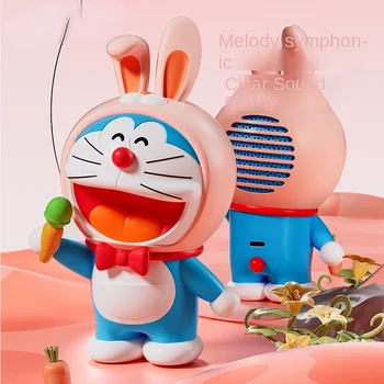 Doraemon Mini Portable Bluetooth Speaker Mažų ir Ilgą Gyvenimą Dainuoti Triušis 
