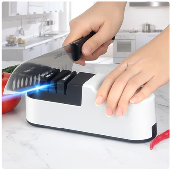 Elektrinis peilis drožtukas namuose mažas greito peilis drožtukas automatinė, virtuvė, virtuvės peilių galandimo akmuo įkrovimas