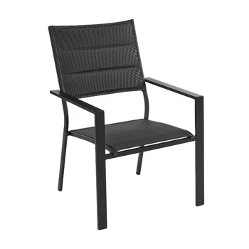Frankfurto Lauko Negabaritinių Krovimas Kėdės, Juodos spalvos lauko kėdė rotango kėdė