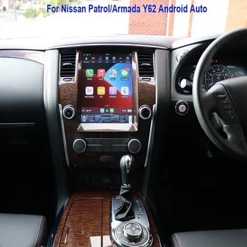Galvos Vienetas Tesla Ekranas Android Radijo NISSAN Armada Royale PATRULIŲ Y62 Automobilio garso sistemos, Auto Vaizdo Grotuvas GPS Navigacija