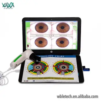 Hi-Tikslumas profesionalus nešiojamų 5mp iriscope analizatorius iridology kamera su pro 