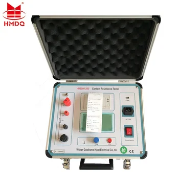 HM6090 Skaitmeninis kontakto varža Micro-ohm metrų 200A kontakto varža testo rinkinys išjungiklių kilpos varža testeris