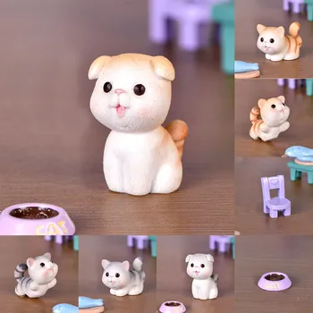 Išdykęs Katinas Miniatiūrinės Statulėlės Vaikų Žaislas Mini Kačiukas 