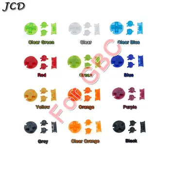 JCD Plastiko Įjungimo IŠJUNGIMO Mygtukais Pultelių už Gameboy Spalva GBC Spalvinga Mygtukai, GBC D Pagalvėlės A B Mygtukus