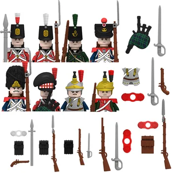 Karinės Duomenys Napoleono Karų Serijos Blokai Viduramžių Prancūzijos Dragūnų Britų Kariai, Karinių Ginklų Plytų Žaislai