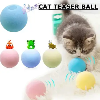 Katė Mėtų Ball Žaislas Smart Skambėjo Žaislai Interaktyvus Pet Kamuolys Imituoti Ryšį Pet Produkto Atsipalaiduoti Naminių Reikmenys