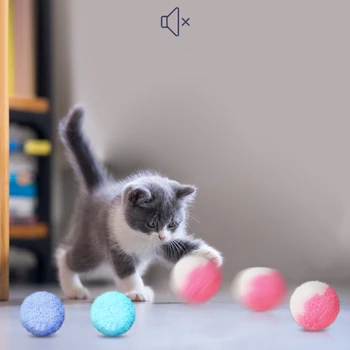 Kačių Žaislai Interaktyvus Aukštą Atsparumą Pliušinis Žaislas Kamuolys Garso Išjungimas Bouncy Kamuolys Pramogauti Save Pet Produktų, Naminių Gyvūnų Žaislai Katė Produktus