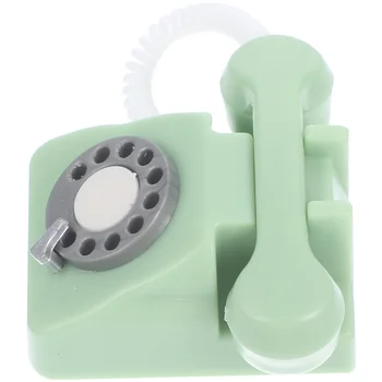 Laidiniu Mini Retro Telefono Dekoro Įrankių Namas Miniatiūriniai Baldai, Namų Modeliai Statulėlės Statula Micro Puošybos Reikmenys